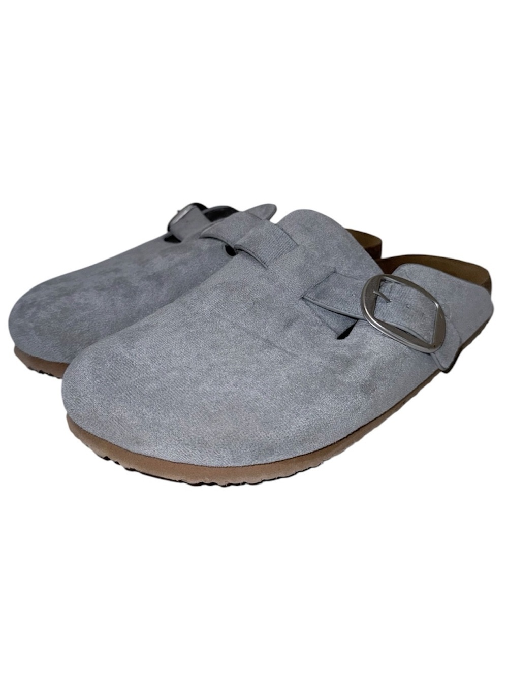 Maurices SuperCush Chloe Closed Toe Footbed Clogs Light Blue Buckle 8 Women’s